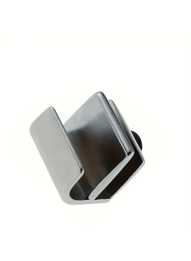 4pcs Frameless Glass Door Handles No Drilling Required Modern Design Durable Steel Easy Installation - Image 5